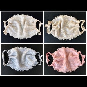 Brand New 4pcs Matte Lace Face Mask